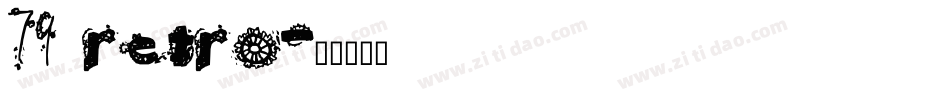 79 retro字体转换